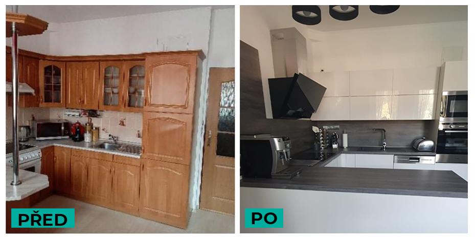 Radikální proměna. Starý rustikální řád ustoupil modernímu minimalismu.